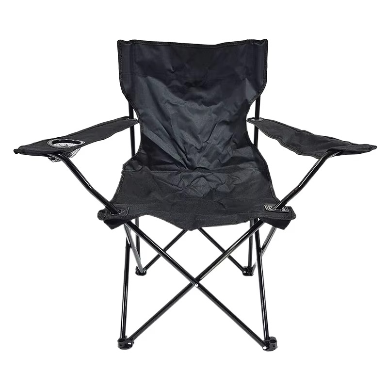 BowLift | Portable Folding Camping Chair with Armrest, Backrest & Cup Holder