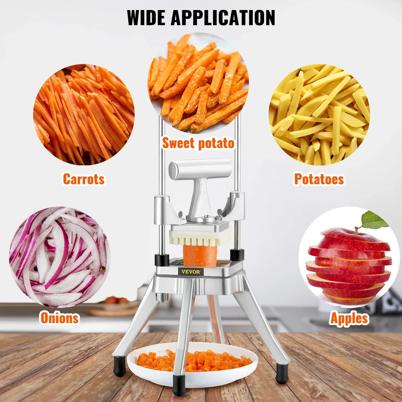 BowLift | Manual Slicing Stainless Steel Commercial Vegetable Slicer