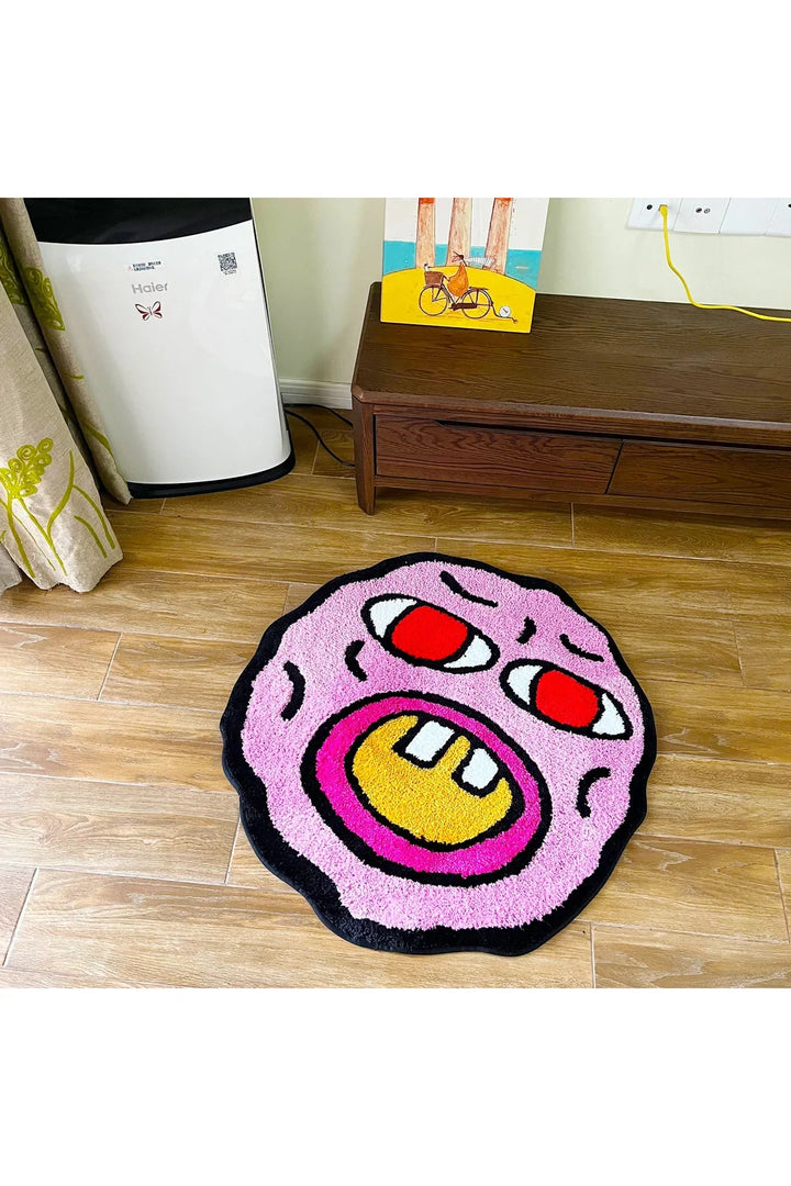 Bomb Pink Cartoon Carpet | Bowlift