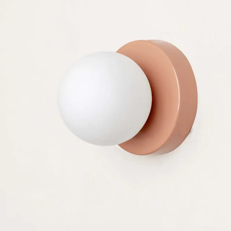 BowLift | LumiGlobe - Modern Wall Lamp with Glass Block in Mid-Century Style