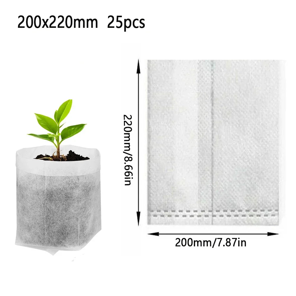 BowLift | Plant Bags BioGrow | Biodegradable | Breathable & Root-Friendly | Set of 25–100