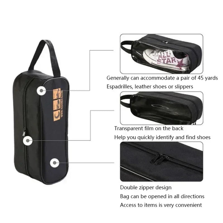 BowLift | Breathable Shoe Bag TraveloStep | Waterproof & Compact | For Travel & Storage | Oxford Fabric
