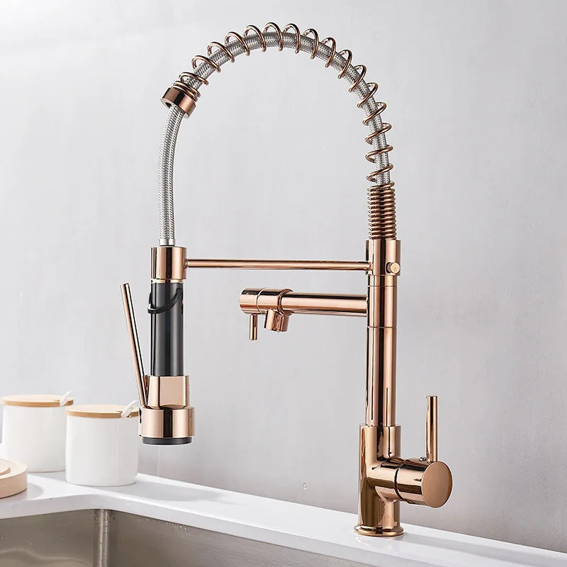 Faucet with Double Outlet – High-Quality Faucet for Flexible Washing, Easy Installation, Ideal for Modern Kitchens, Swiveling and Durable | Bowlift