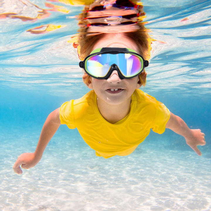 BowLift | 2-Pack HD Swimming Goggles with Earplugs, Wide-View Waterproof Dive Mask