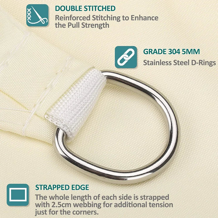 BowLift | Waterproof Rectangular Sun Shade Sail with UV Protection & Mounting Kits – ShadeGuard