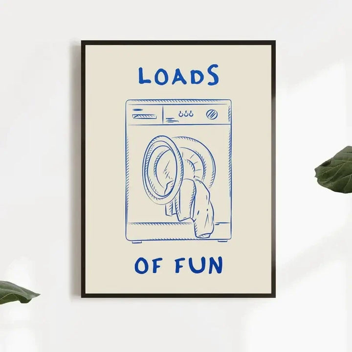 Loads of Fun Laundry Room Wall Art | Bowlift