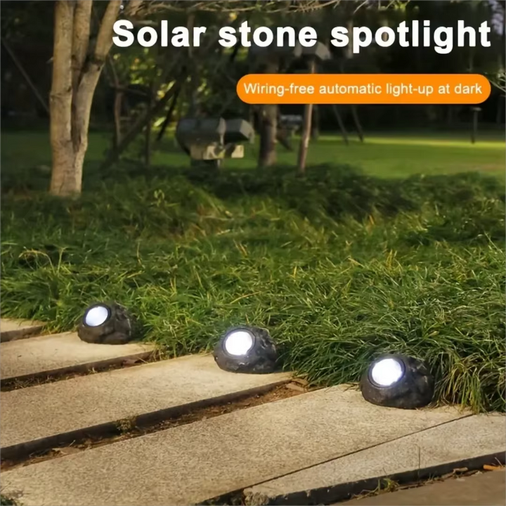 BowLift | Solar-Powered LED Stone Spotlight for Outdoor Landscaping