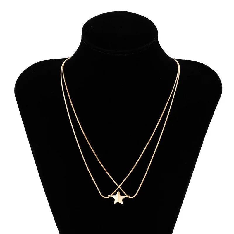 BowLift | Dainty Magnetic Star Necklace Pair