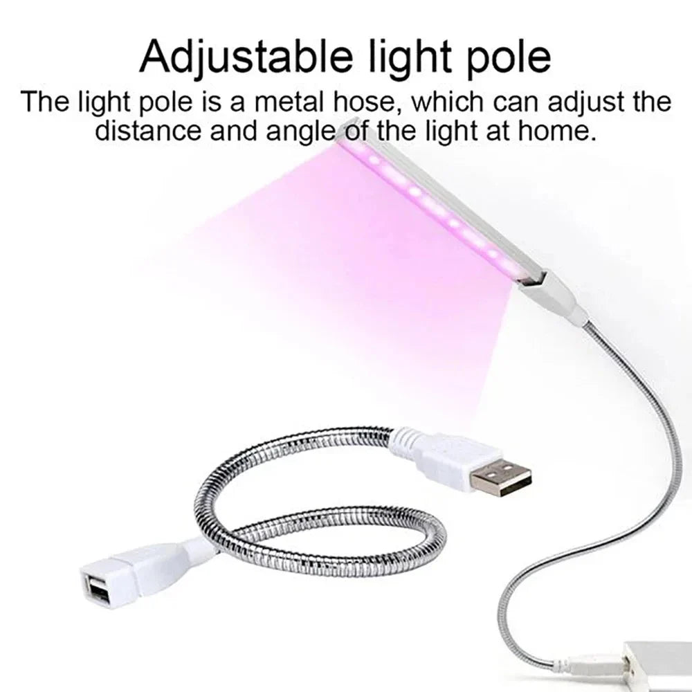 BowLift | LED Plant Light GrowNova FlexLight | USB Plant Light 5V | Full Spectrum with Flexible Arm | For Indoor Greenhouse & Hydroponics