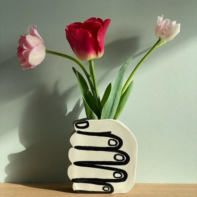 Hand Holding Flowers Vase | Bowlift