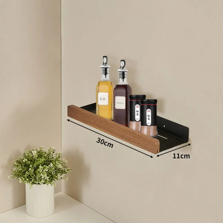 CulinaWood Kitchen Wall Shelf Bowlift