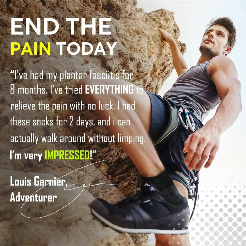 BowLift | Plantar Fasciitis Night Compression Socks with Heel and Arch Support