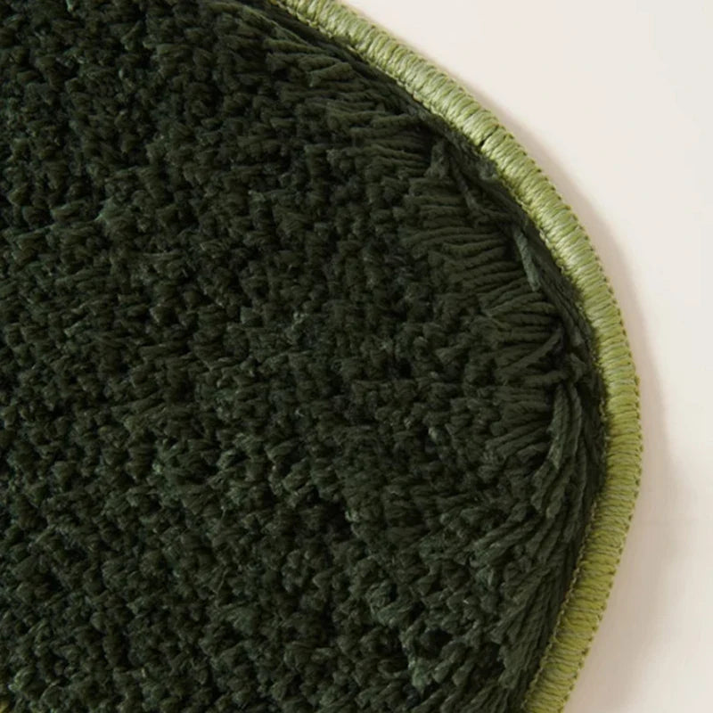 Long Tufting Moss Bedroom Rug | Bowlift