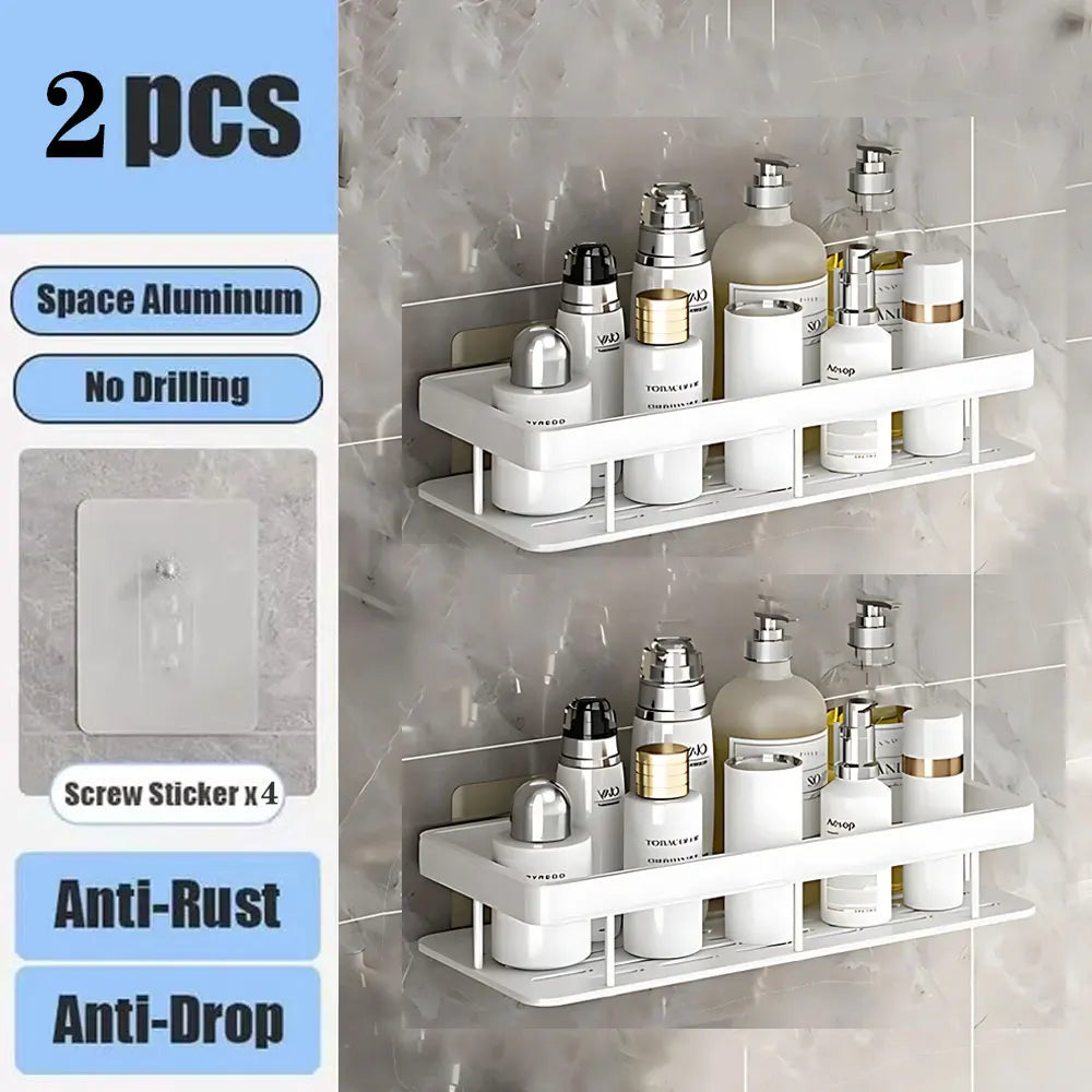 Shower shelf without drilling aluminum | Bowlift