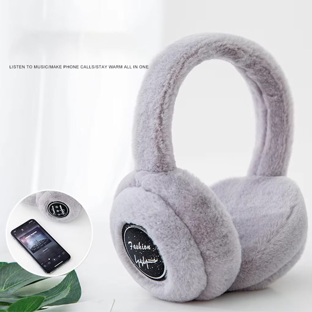 BowLift | Wireless Plush Earphones with Bluetooth 5.2 and Warm Fur Design