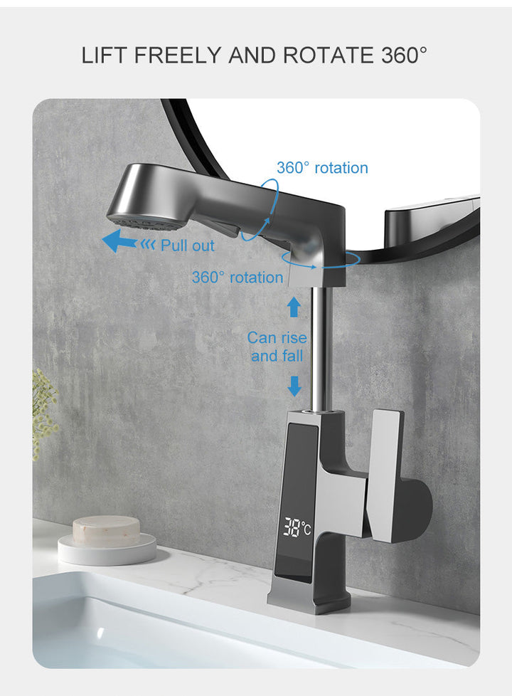 BowLift | Elegant Temperature Display Smart Faucet
