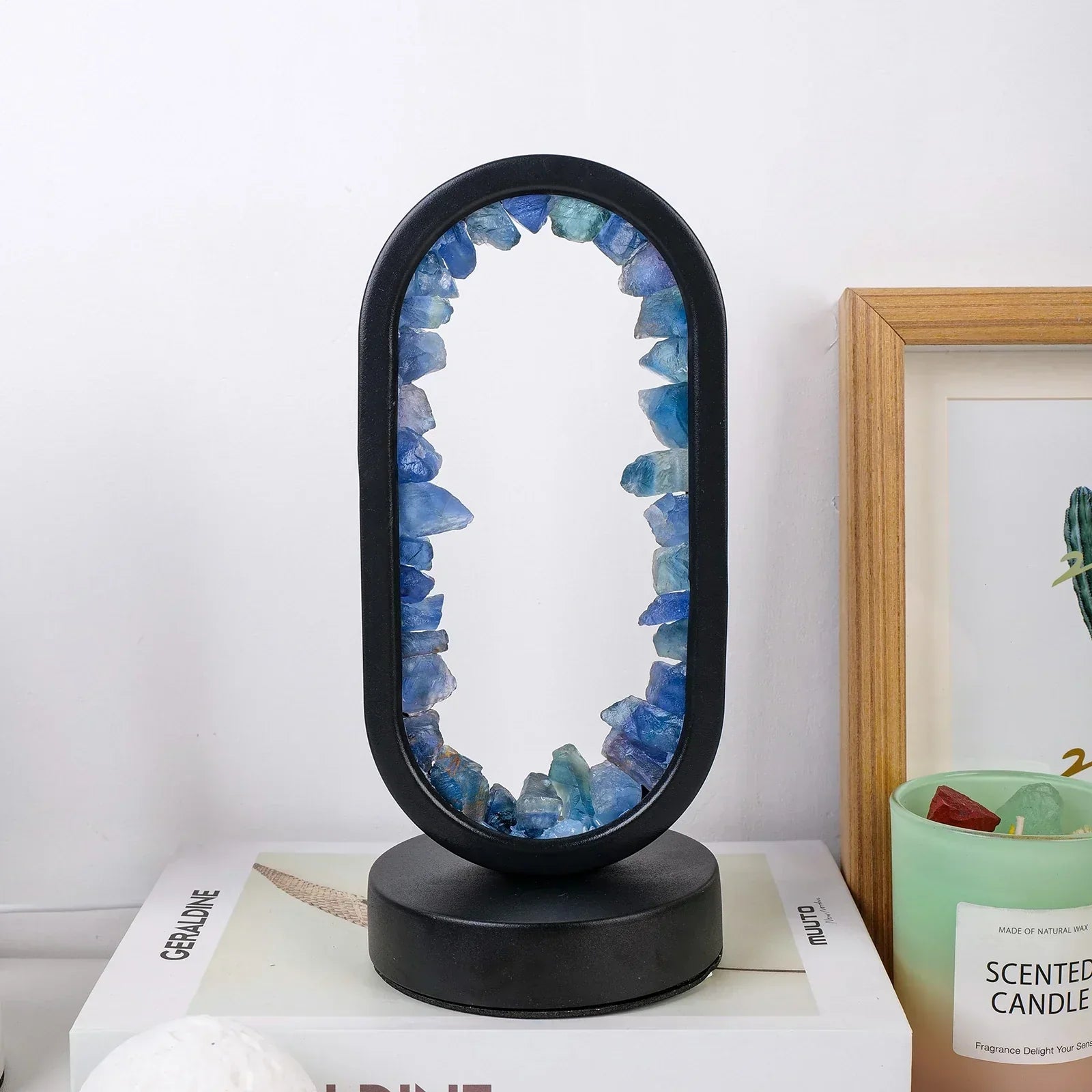 BowLift | AuraStone | Natural Calming Amethyst Serenity Lamp