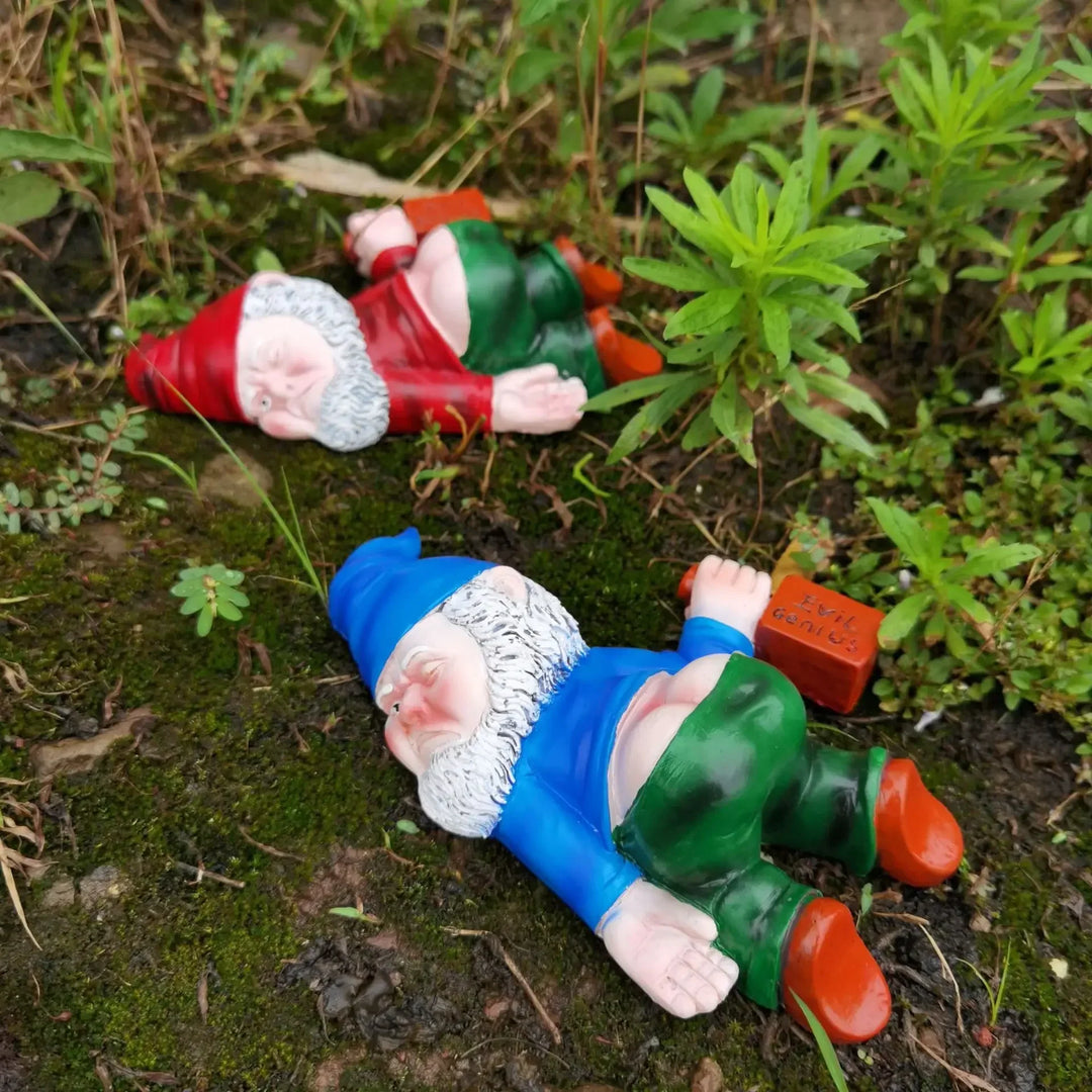 BowLift | Hilarious Drunken Garden Gnome made of Weatherproof Resin for Indoor and Outdoor