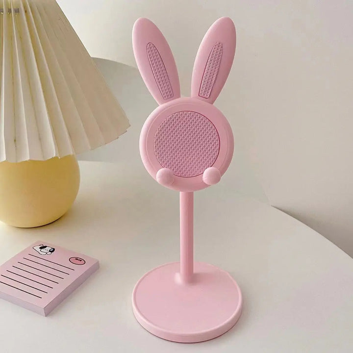 BowLift | BunnyDock Phone Holder | Height Adjustable & Tiltable | Soft-Touch Design | For Phone & Tablet