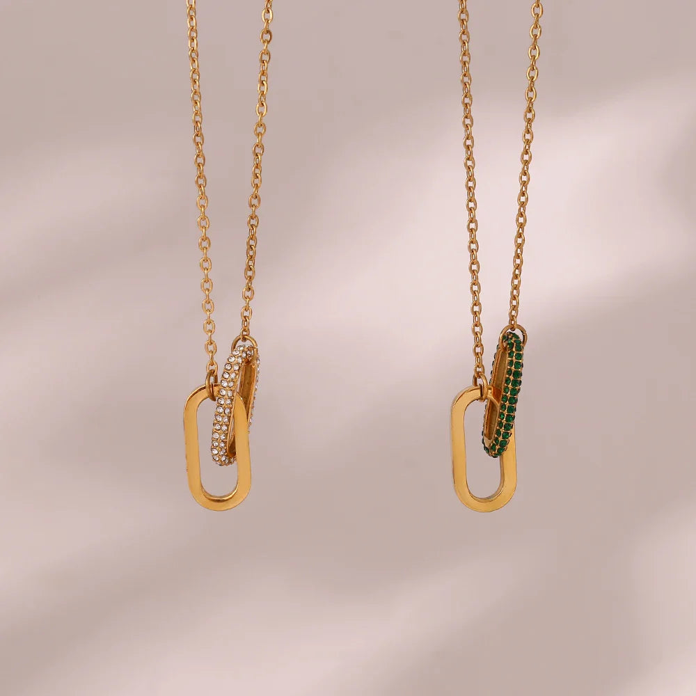 BowLift | Classy Paper Clip Link Love Necklace