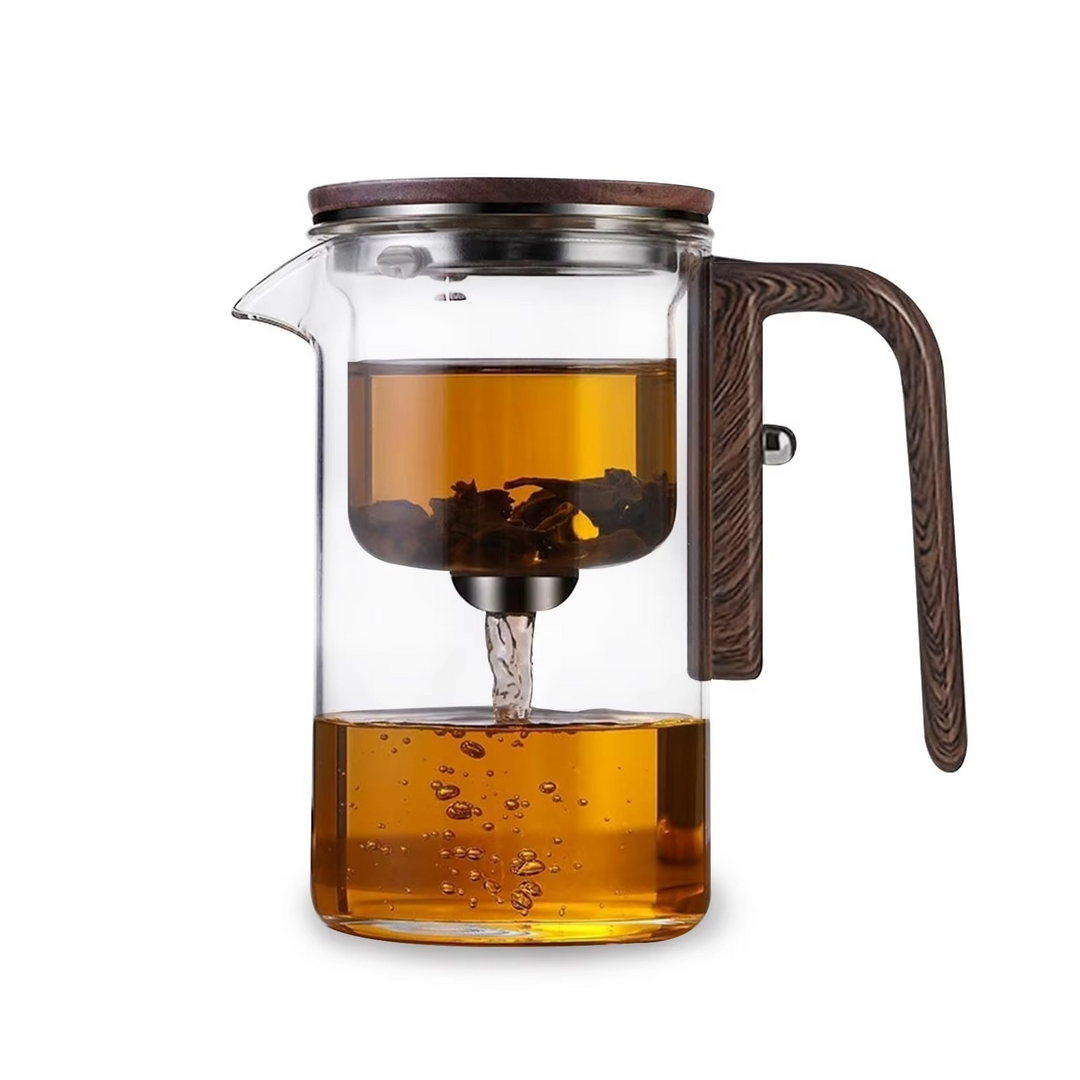 BowLift | Magical Glass Teapot with Built-In Strainer and Heat-Resistant Handle