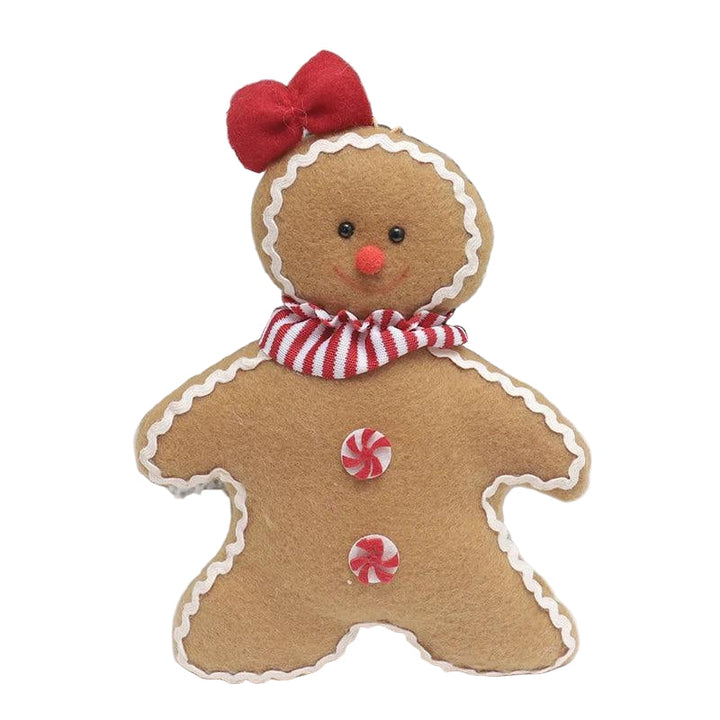 BowLift | Christmas Ornament Plush Gingerbread Pattern Door Decoration