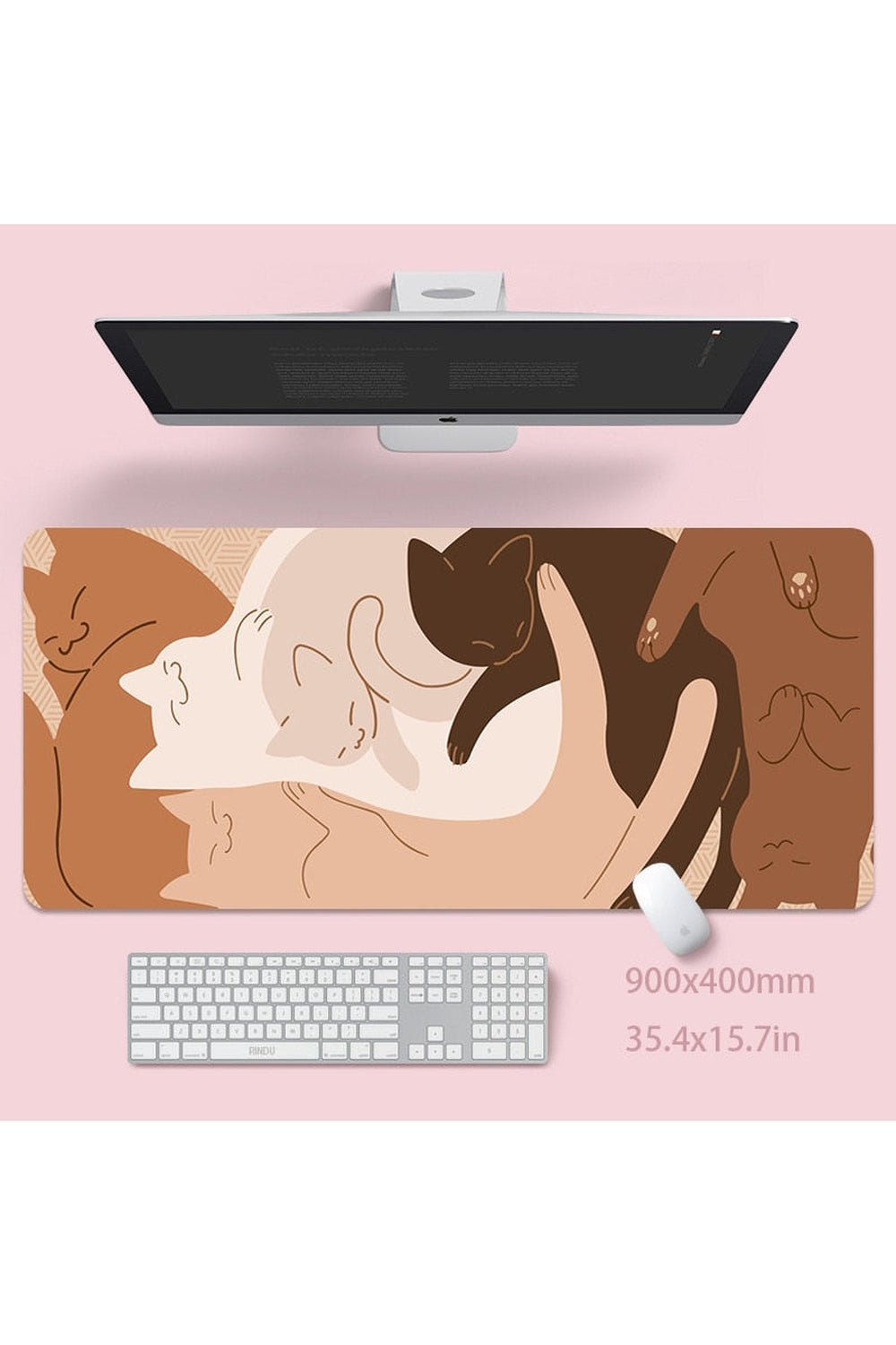 Cat large desk mat | Bowlift