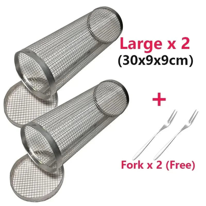 BowLift | GrillEnjoy 360° – Rotating BBQ basket for campfire & grill