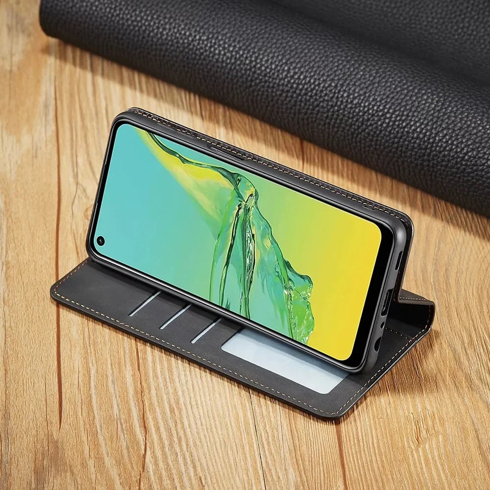 BowLift | Samsung Case: Magnetic Leather Bag for Stylish Protection