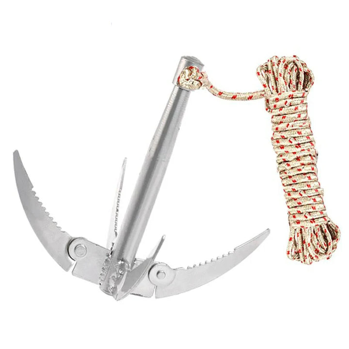 BowLift | AquaGripX Folding Anchor for Boats | Robust Grip Hook with Rope | Foldable & Rustproof | For Kayak, Canoe & Fishing Accessories