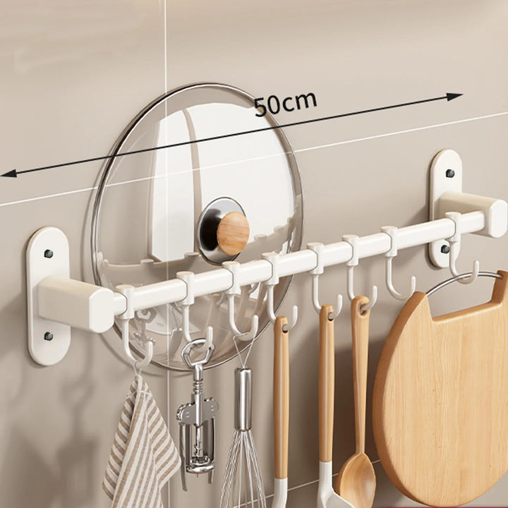 CookEase Kitchen Wall Shelf – Multifunctional Organizer for Lids, Spatulas & Kitchen Utensils Bowlift
