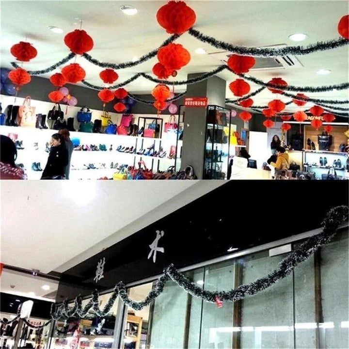 Christmas garland – Snow-flocked decor for indoor and outdoor decoration | Bowlift