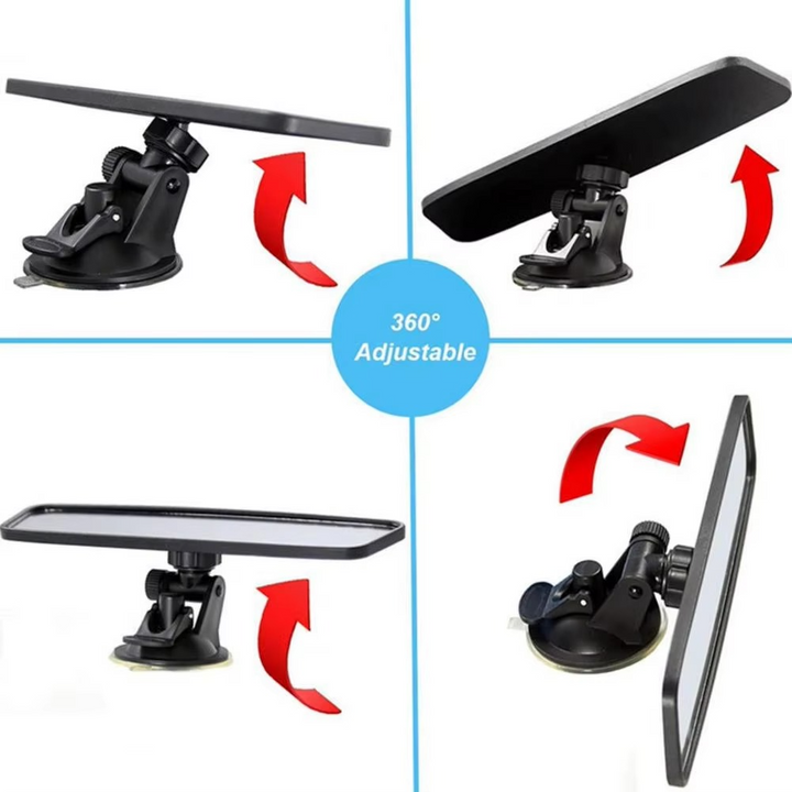BowLift | Universal High-Clarity Learner’s Rearview Mirror with Strong Suction Cup