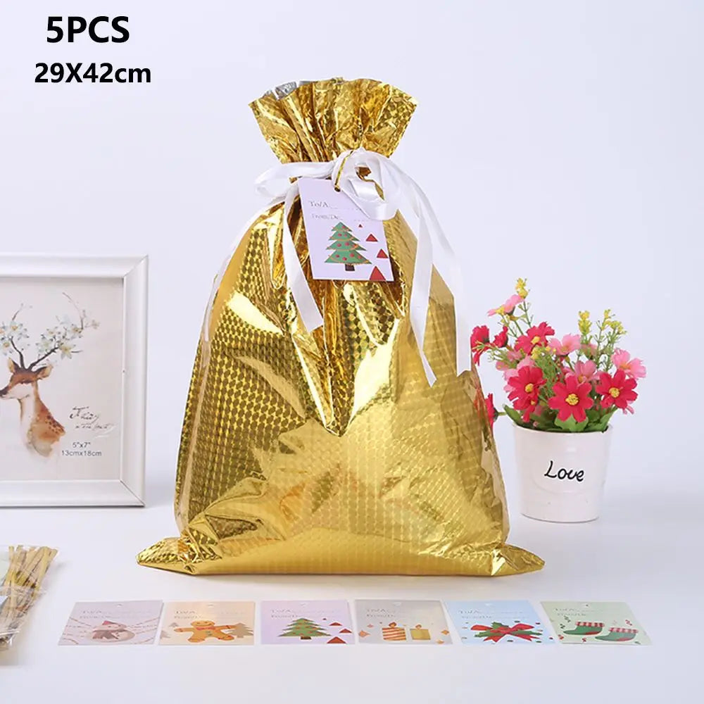 BowLift | Drawstring Gift Wrapping Bags 5Pcs