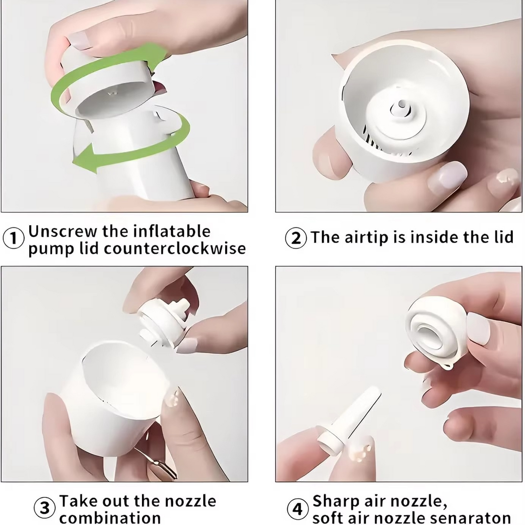BowLift | Portable Mini Air Pump with Rechargeable SOS Light for Camping and Outdoor Use