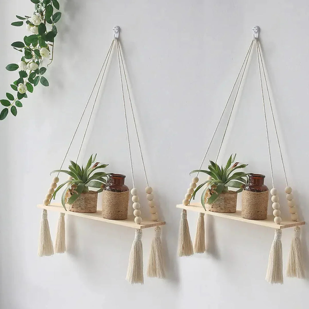 BowLift | BohoString - Macramé Wooden Wall Piece