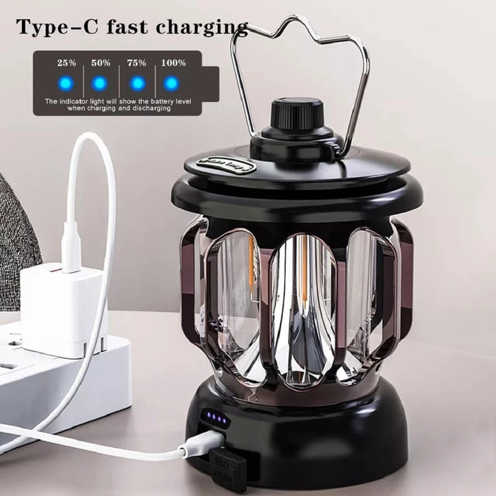 Retro Power Bank Camping LED Lamp | Bowlift