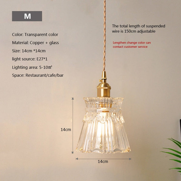 BowLift | Nordic Brilliance Transparent Glass Pendant Lamp