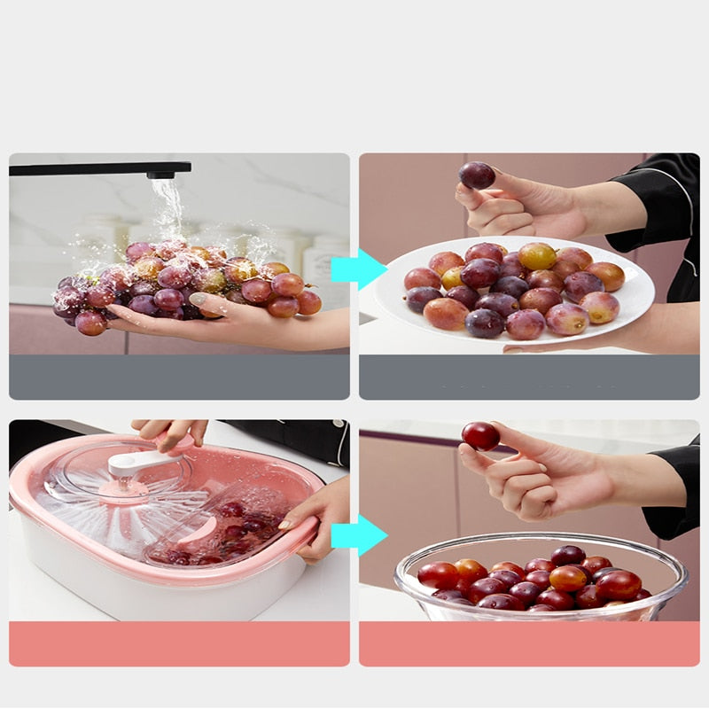 BowLift | Manual Fruit Vegetable Washing Drainer Basket