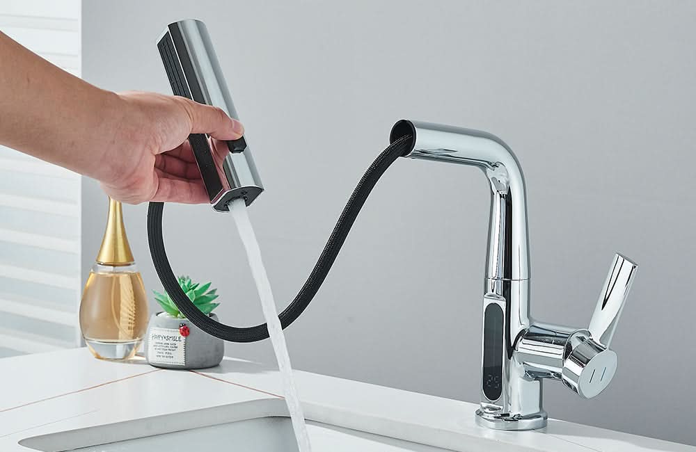 BowLift | LUXOR - Modern digital washbasin tap