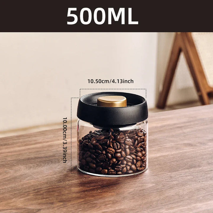Vacuum storage jar made of borosilicate glass | Bowlift