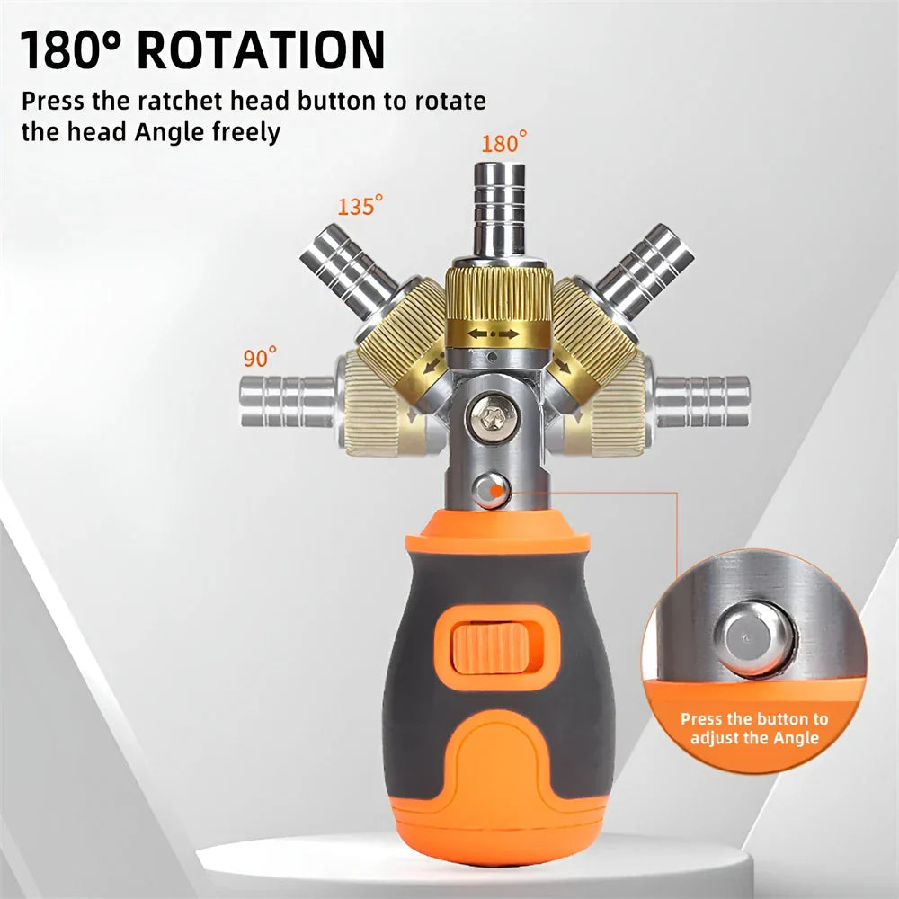 BowLift | 8in1 Mini Magnetic Bits Portable Ratchet Screwdriver