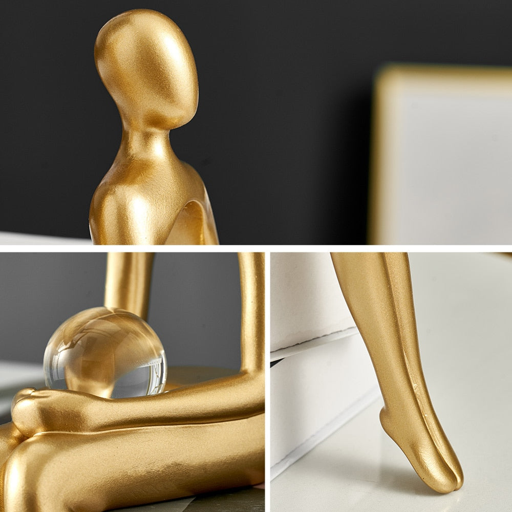 BowLift | Modern Figurines Abstract Home Decor Sculpture