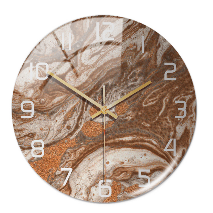 BowLift | Stylish Marble Wall Clock with Silent Mechanism