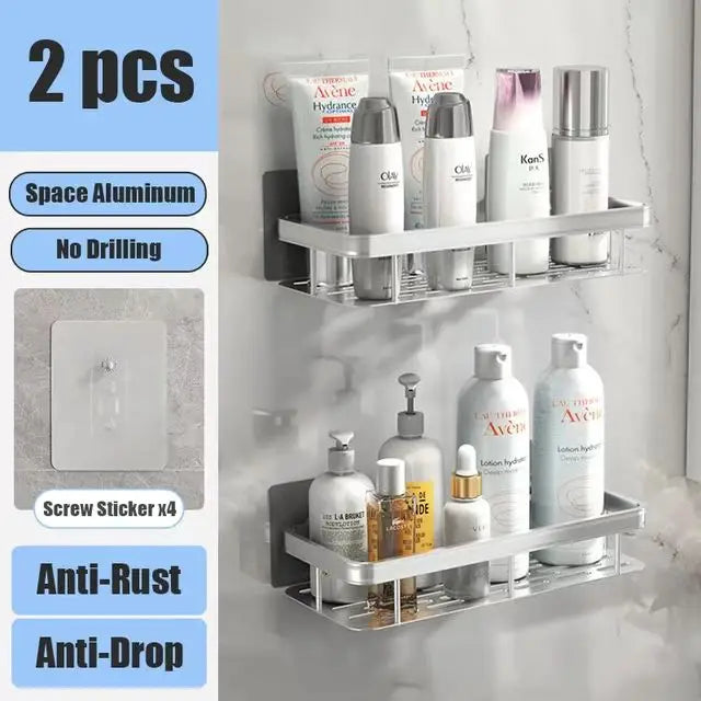 Shower shelf without drilling aluminum | Bowlift