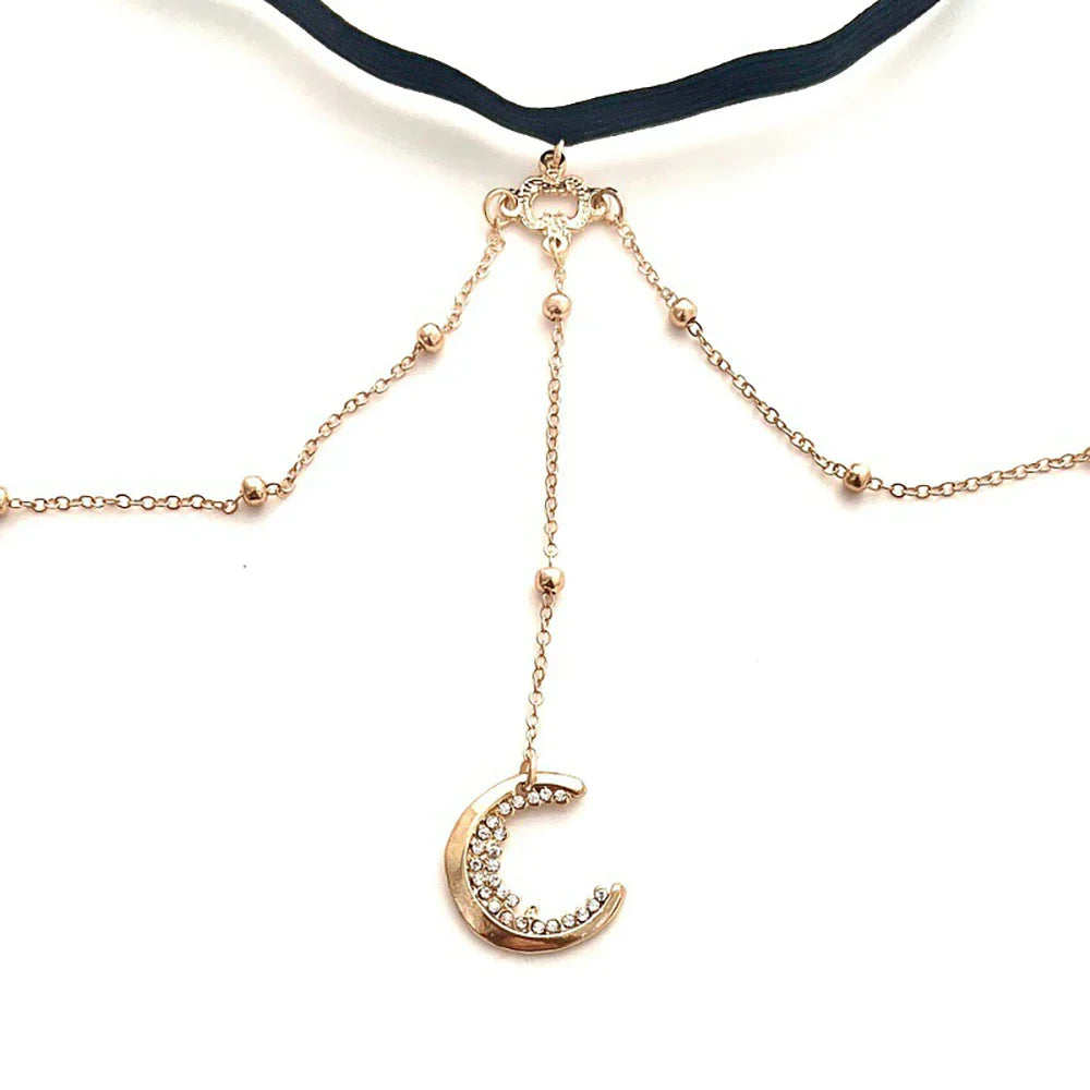 BowLift | Moon Charm Adjustable Elegant Rhinestone Jewelry