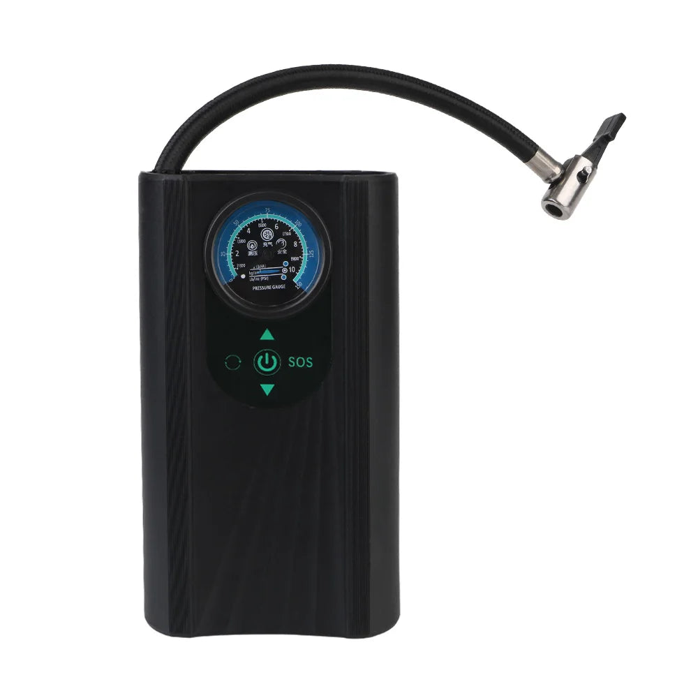 BowLift | Tire Pump AutoAirX Pro | Portable Compressor 12V | Metal Cylinder | For Car, Motorcycle, Bicycle & Ball