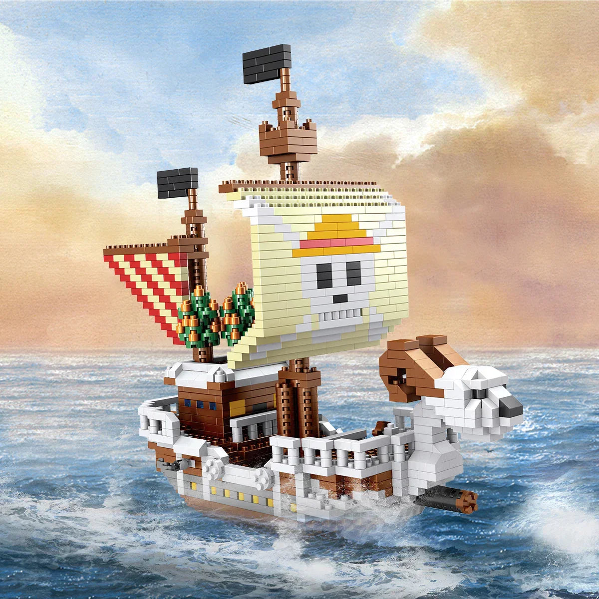 BowLift | DIY Navigation Ship Building Blocks Toy, Pirate Ship Decoration Educational Toy, Gifts for Boys and Girls