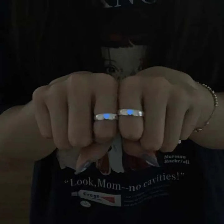 BowLift | Eternal Love Luminous Heart Couple Gift Ring