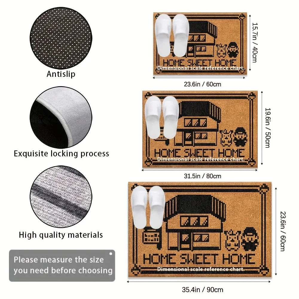 BowLift | Lightweight Washable Doormat Welcome Mat Carpet Bedroom Living Room